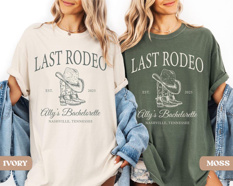 Last Rodeo Bachelorette Shirt, Personalized Location Western Bridal Party Shirt, Custom Western Bachelorette Shirt, Western Bride Shirt image 9