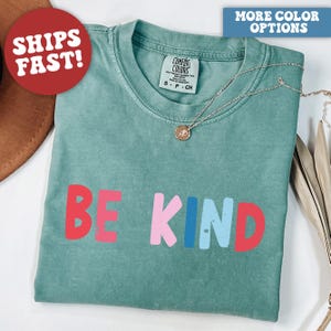 Comfort Colors Be Kind Teacher Shirt, Choose Kindness Shirt, Retro Teacher Shirt, Back to School Shirt, Elementary School Teacher Shirt