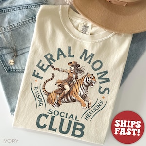 Camiseta "Fal Mom" de Comfort Colors® para el Día de la Madre - Regalo para mamá - Camiseta divertida "Vida de mamá" - Regalo para mamá primeriza - Camiseta "Maternidad" Ivory