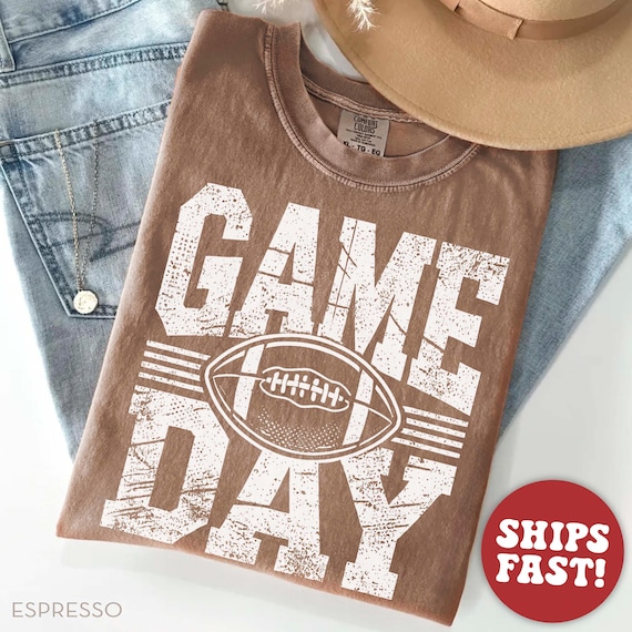 Comfort Colors® Football Season Shirt, Football Mama T Shirt, Football Game Day T-Shirt, Football Fall Season Tee