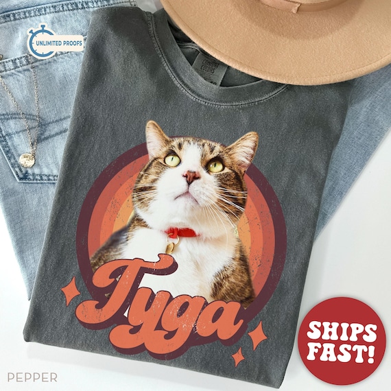 Comfort Colors® Custom Cat Shirt, Custom Pet Shirt, Custom Dog Shirt, Dog Remembrance Gift