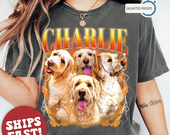 Comfort Colors Custom Bootleg Shirt, Custom Pet Shirt, Custom Dog Shirt, Dog Remembrance Gift