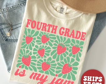 Comfort Colors® Fourth Grade Teacher Shirt 4th Grade Teacher Appreciation T Shirt Elementary Fourth Grade Team Tee Gift