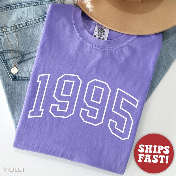 Custom Birth Year Shirt, Birthday Shirt, Comfort Colors, Personalized Birthday Gift, Trendy Birth Year Tee, Birthday Gift, Custom Birthday
