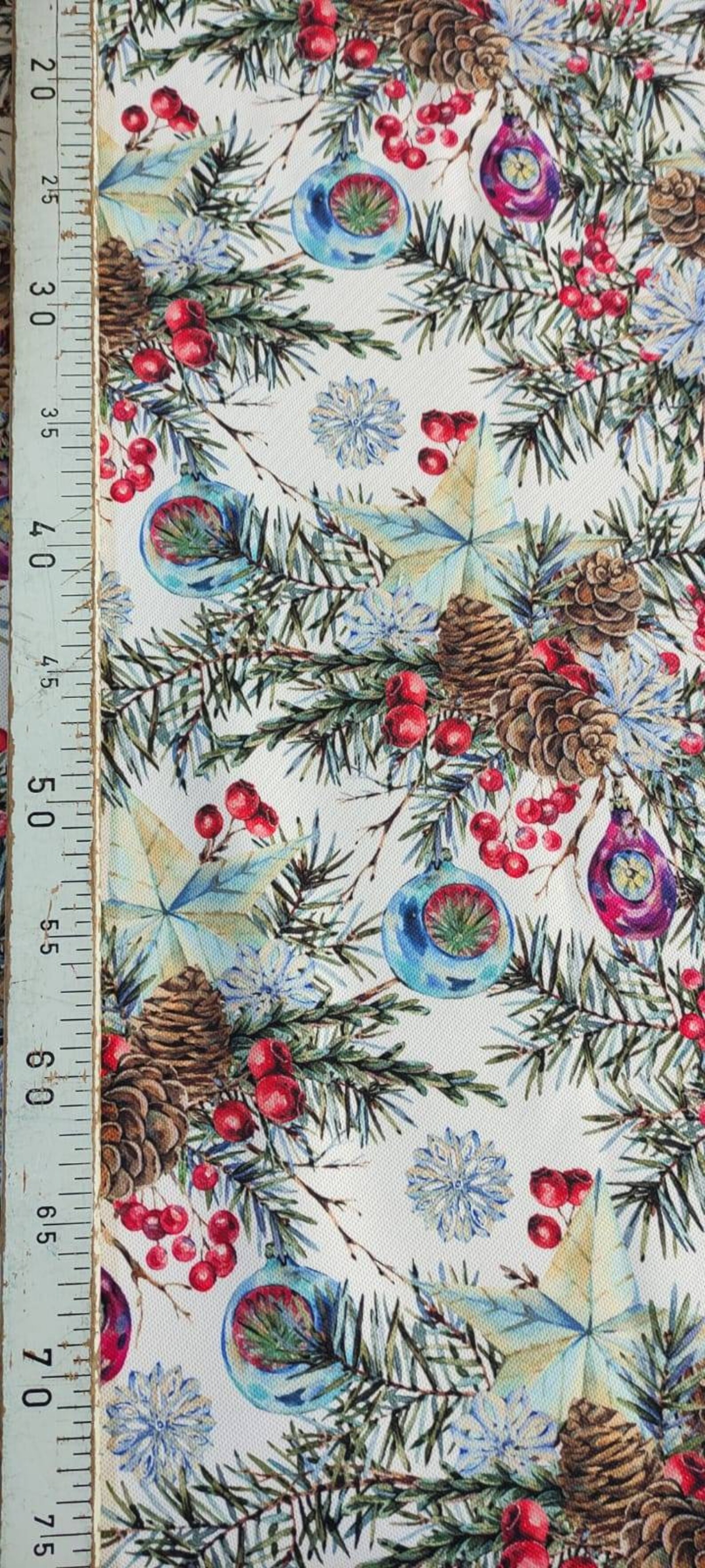 Christmas Fabric by the Yard Merry Christmas Home Decor - Etsy