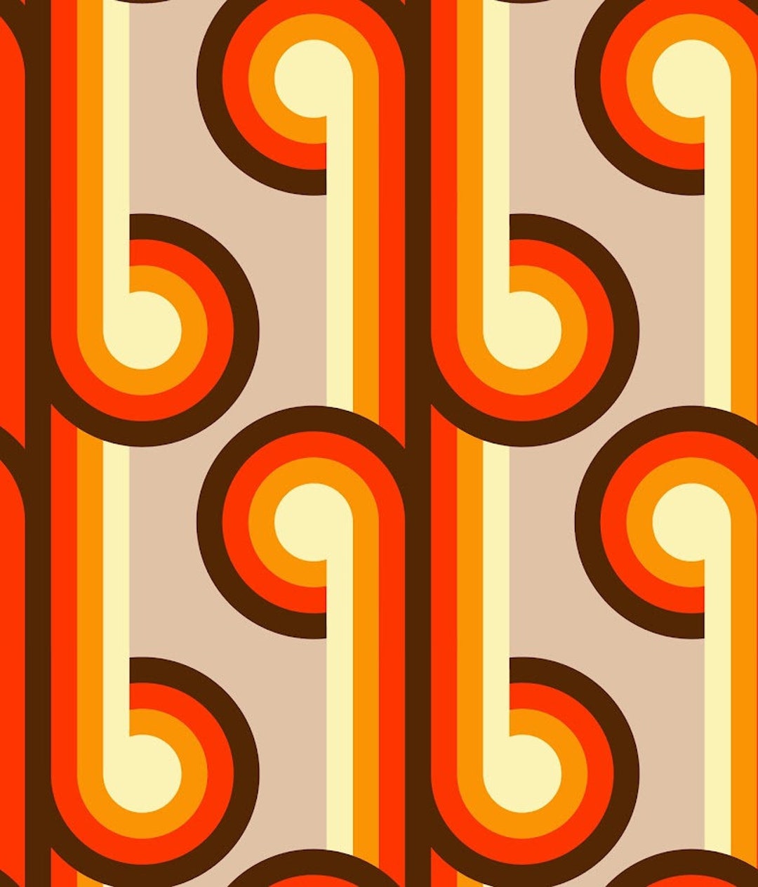 Vintage Fabric By The Yard 40s 50s 60s Fabric Sixties Etsy new-harvest-festival-stripe-fabric-by-the-yard-617467102866
