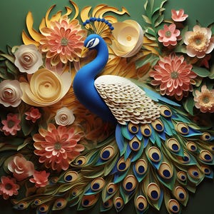 Tela de panel de pavo real: tapicería, almohadas, arte de pared