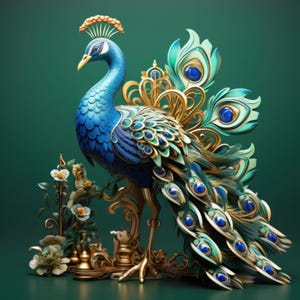 Tela de panel de pavo real: tapicería, almohadas, arte de pared