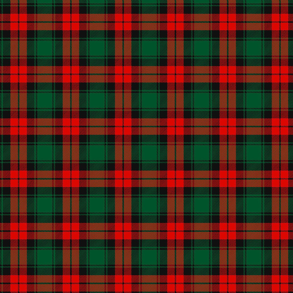 Green Plaid Fabric 