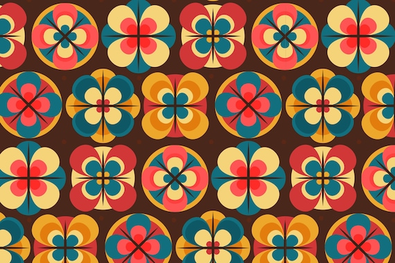 15-Vintage Stoff Meterware 40er 50er 60er Jahre Stoff