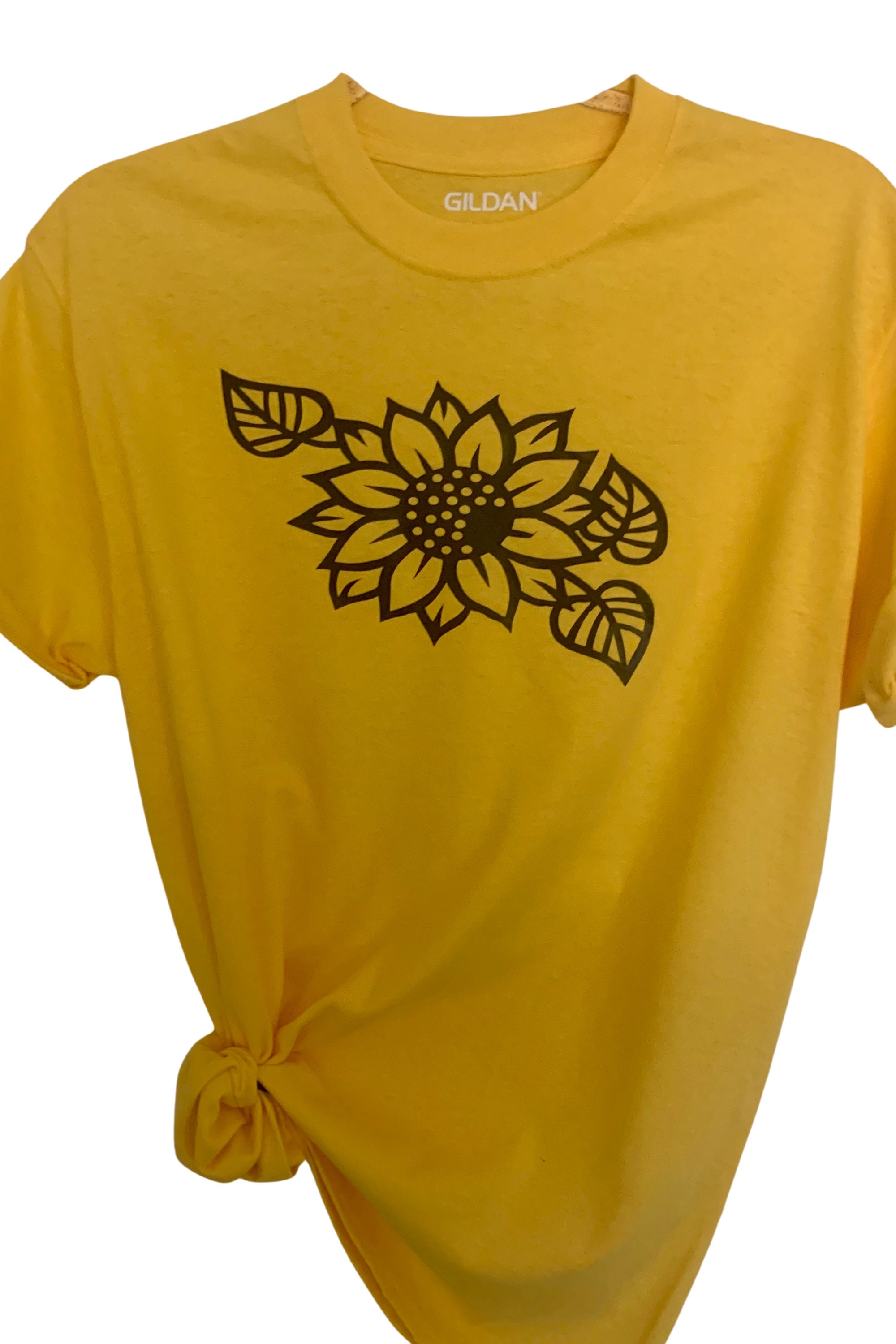 Sunflower T-shirt Yellow Sunflower Shirt Yellow Shirt | Etsy