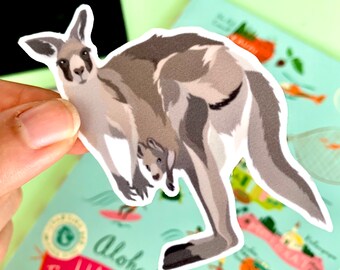 Kangaroo Sticker Etsy - kangaroo sticker etsy how to get the shoulder kangaroo in roblox Kangaroo Sticker Etsy - how to get the shoulder kangaroo in roblox