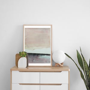 Watercolor Earthy Tones Abstract Landscape Original Painting Fine Art Wall Decor