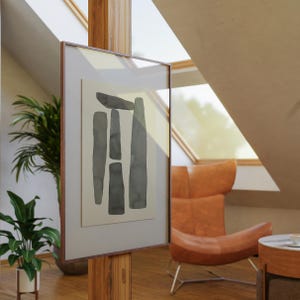 Aquarela Rock Cairns, Pintura em aquarela Balanceamento de pedras, Decoração de escritório em aquarela, Aquarela feita à mão, Arte de parede de pedra abstrata Boho