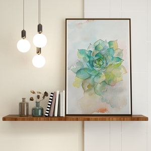 Watercolor Flower Original Watercolor Painting Fern Print