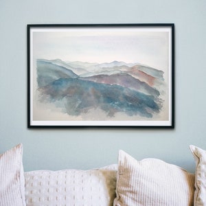 Aquarell Fine Art Original Landschaftsdruck