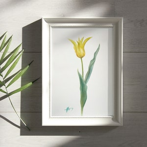 Acuarela Flor Pintura Original Bellas Artes