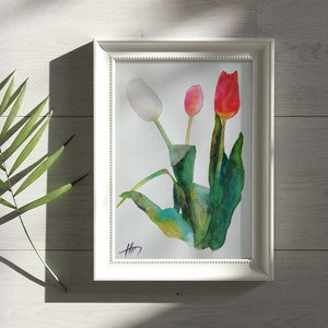 Watercolor Flower Original Painting Fine Art