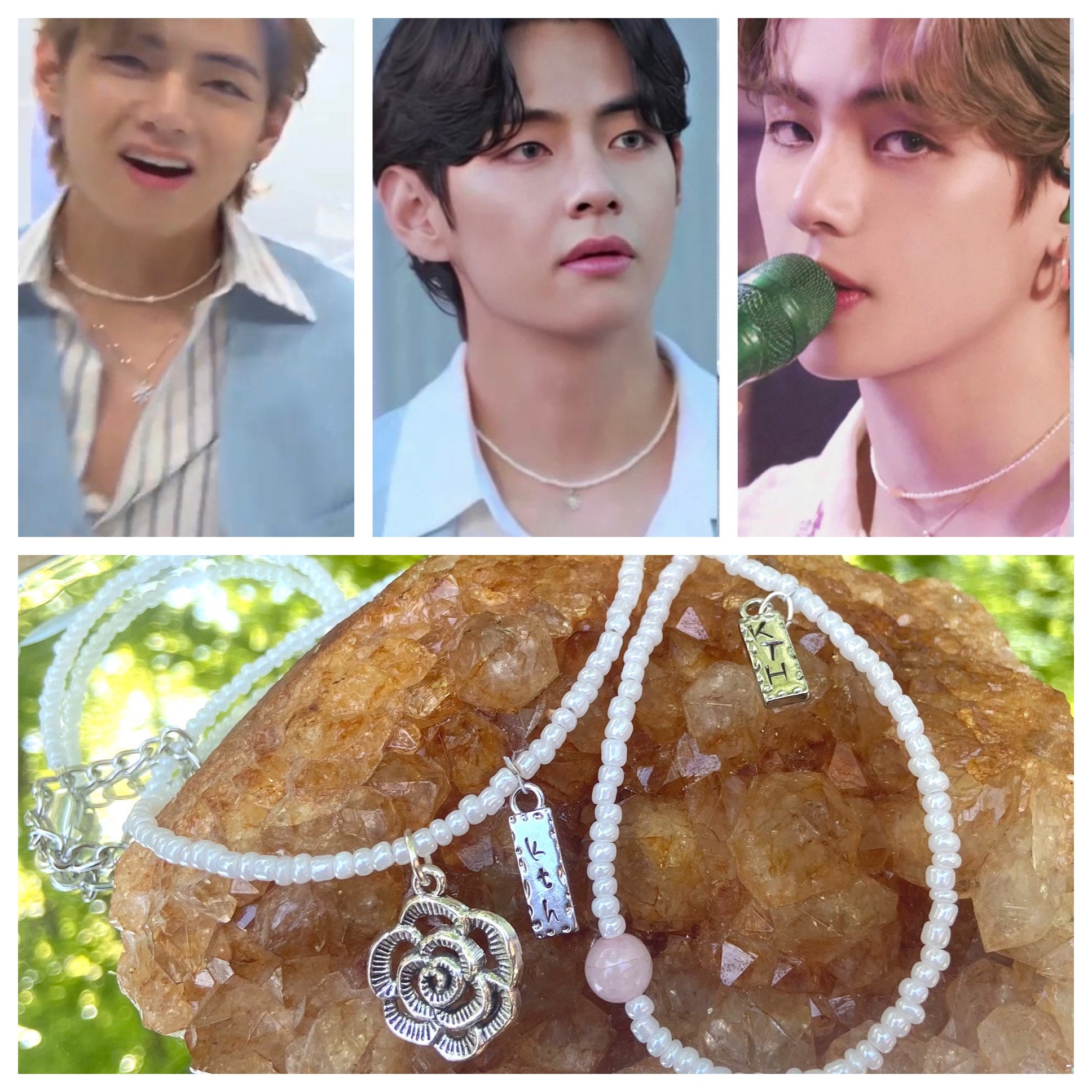 Stylish·BTS on X: #TAEHYUNG 190714 BTS SPEAK YOURSELF WORLD TOUR In  SHIZUOKA #BTS CHANEL Enamel CC Necklace White Pre-owned Vintage Chanel  Silver Others Metal CC Camelia Ring France Cc Strass 6 Ring