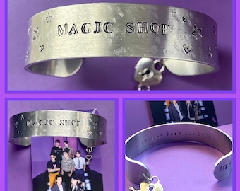 MAGIC SHOP metal cuff bracelet - waiting here for 2025
