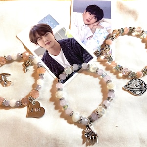 Jin Trio - with BTS/JIN stamped charm. Purchase separately or as a set