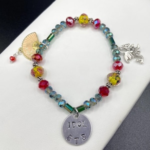 IDOL inspired Beaded Charm Bracelet