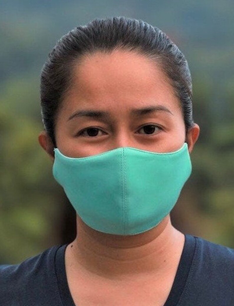 SMALL FACE MASK With Filter Pocket Teens Mask Elastic Band Etsy