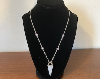 Quartz and Rose Quartz Necklace