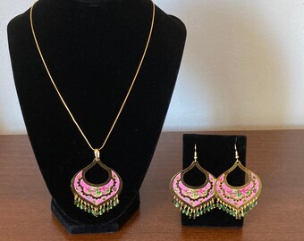 Swarovski Floral Chandelier Jewelry Set