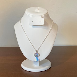 Swarovski Elements Gold Tone Key Necklace Borun America Jewelry Etsy