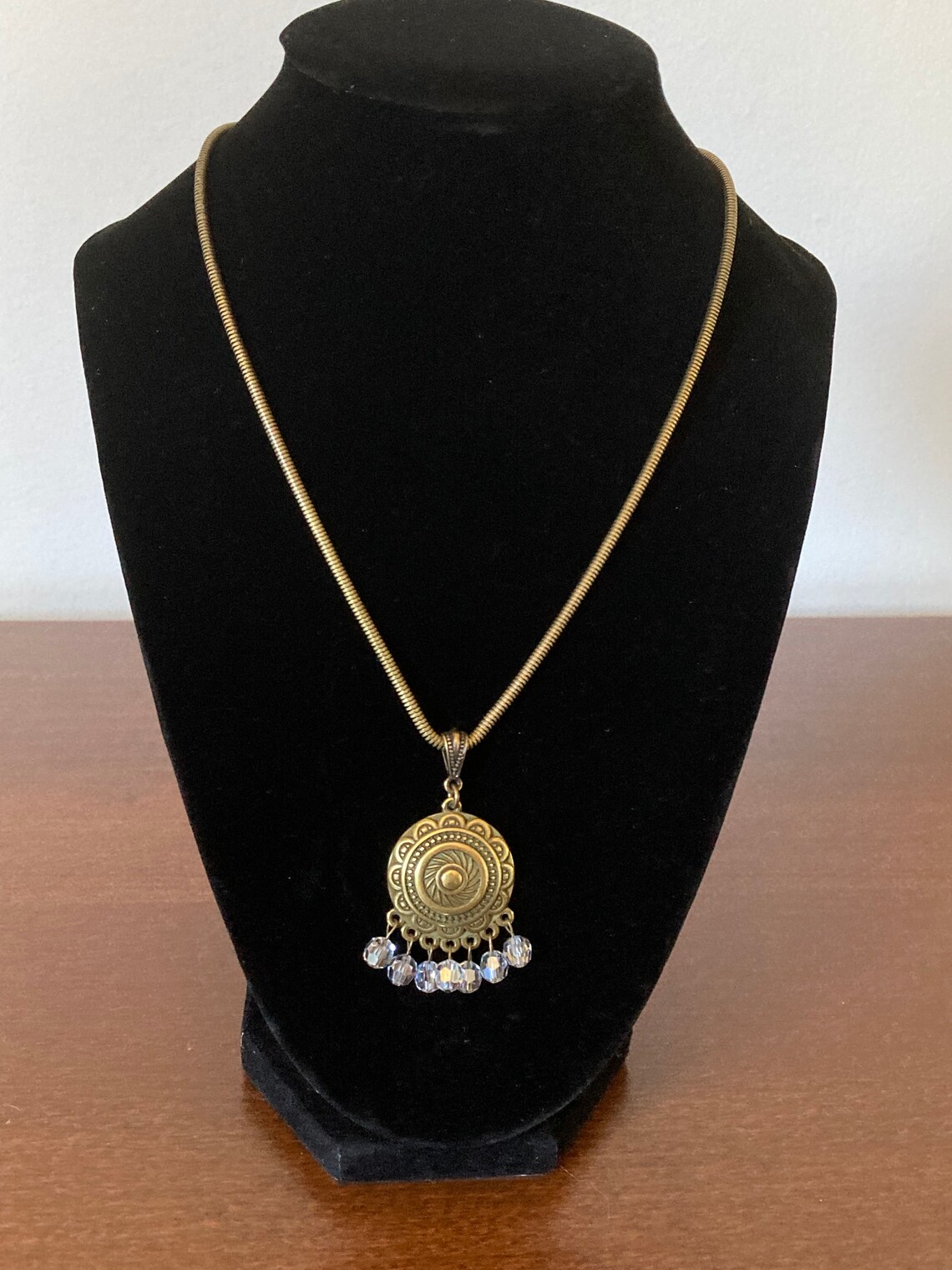 Brass Chandelier Necklace Etsy