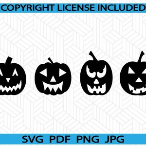 citrouille d&#39;Halloween SVG et PNG | Halloween | Citrouille | Automne | Automne | Cricut | Silhouette | Sublimation| Téléchargement instantané | Téléchargement numérique