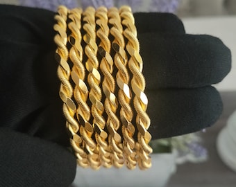 2'li Adana Burma Bilezik Altin gouden armbanden 22k verguld 6 mm DEMO