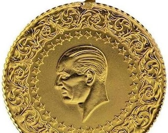 Tam Altin gouden munt dames sieraden Altin Kolye gouden munt