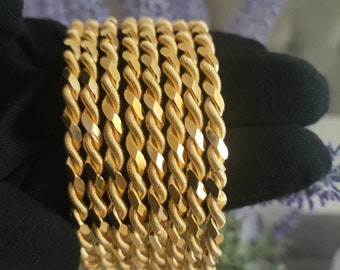 ikili Adana Birma Bilezik DEMO Gouden Armbanden 22 karaat verguld 4 mm