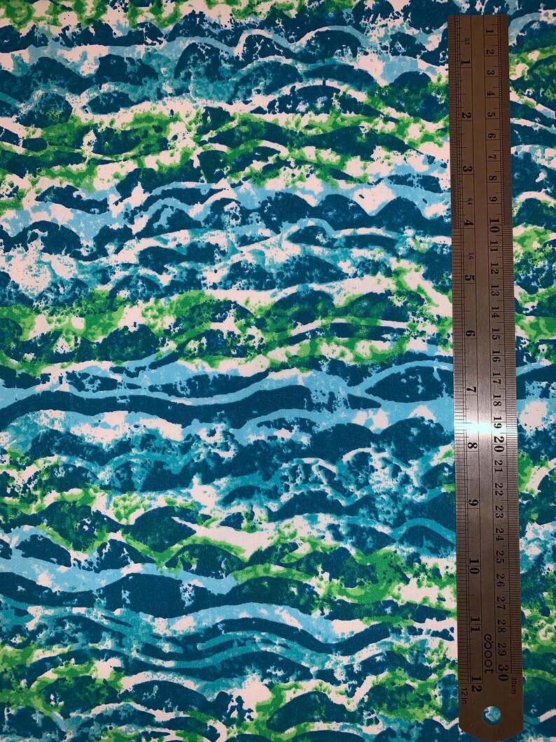 Poly Cotton Tropical Hawaiian Fabric Fat Quarter Etsy