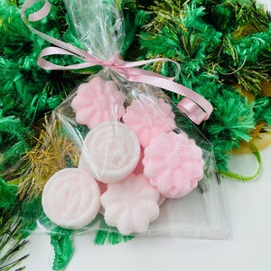 Homemade Mini Bath Bombs - Flower Shapes - Stress Reliever - Uplifting Scents - Refreshing Scents - Citrus Bath Bombs - Bipity Fizz Bits