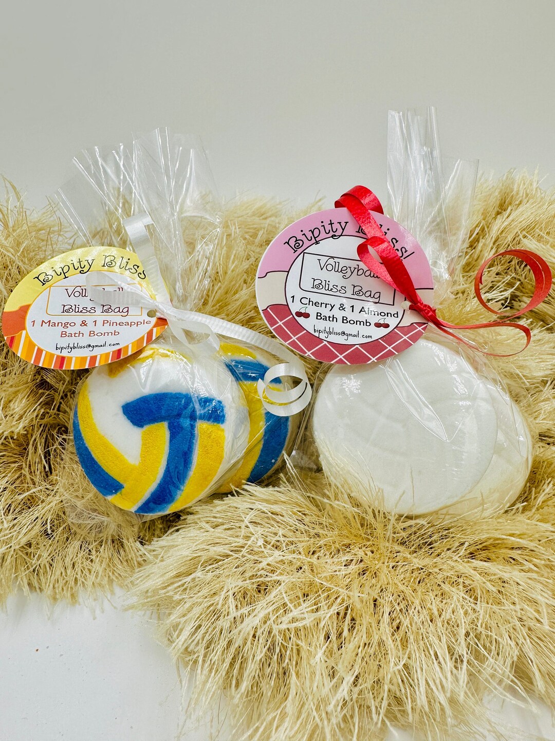 Volleyball Bath Bomb Gift Set Homemade Sports Bath Fizzies for