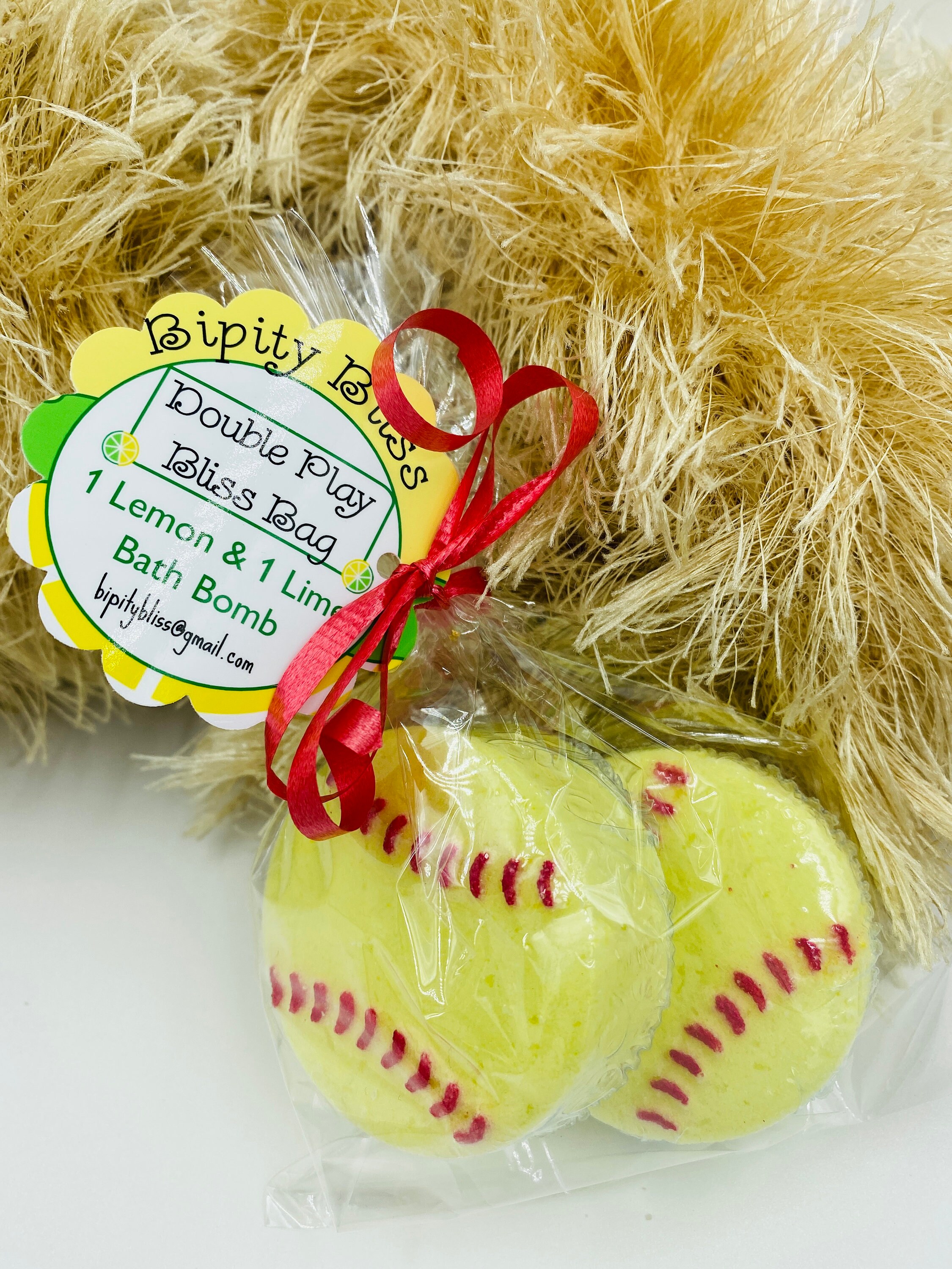 Softball Bath Bomb gift set Homemade sports Bath Fizzies for Etsy
