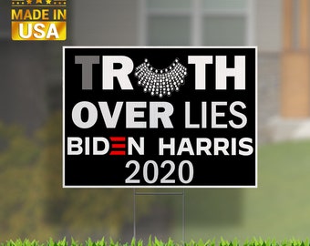 Joe Biden Kamala Harris 2020 Election Yard Sign Democrat USA Design V