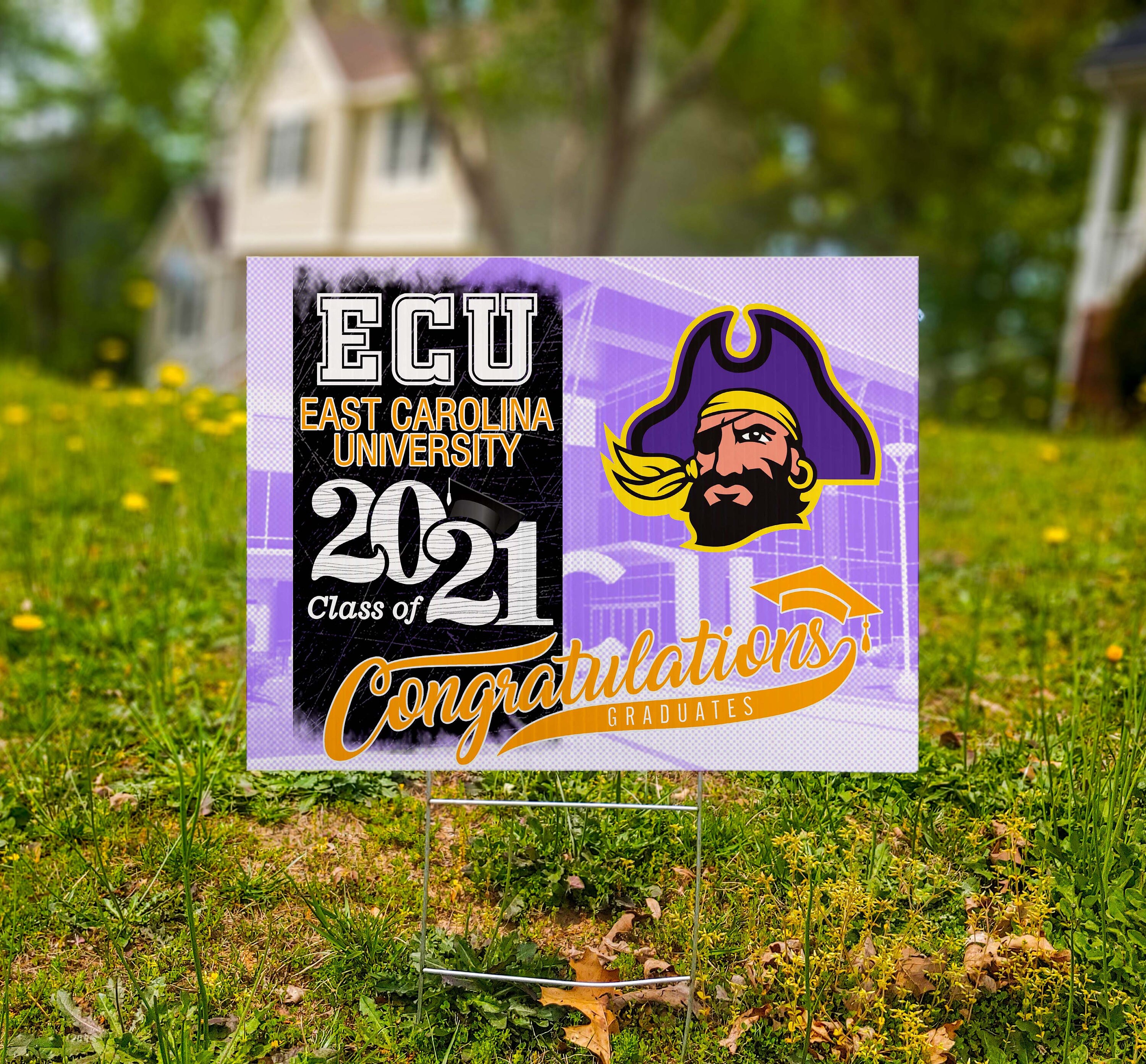 East Carolina University graduate congratulation 2021 sign. Etsy