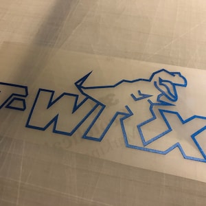 T-WRX 5.5&quot; Single Color Outline Decal