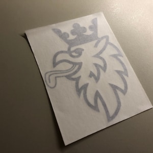 SAAB Lick 3&quot;x4&quot; Single Color Outline Decal