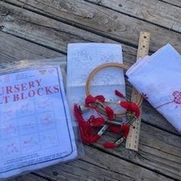 Sunbonnet Girls Embroidery Jack Dempsey Embroidery partially completed