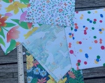 Vintage Assorted Gift Wrap with Matching Cards by Current