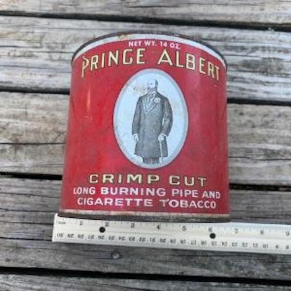 Vintage Prince Albert 14 oz. Can - Crimp Cut Long Burning Pipe and Cigarette Tobacco