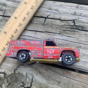 1974 Hot Wheels Red Line Emergency Unit Fire Vehicle