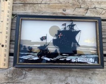 Vintage Landing of Columbus Wall Hanging