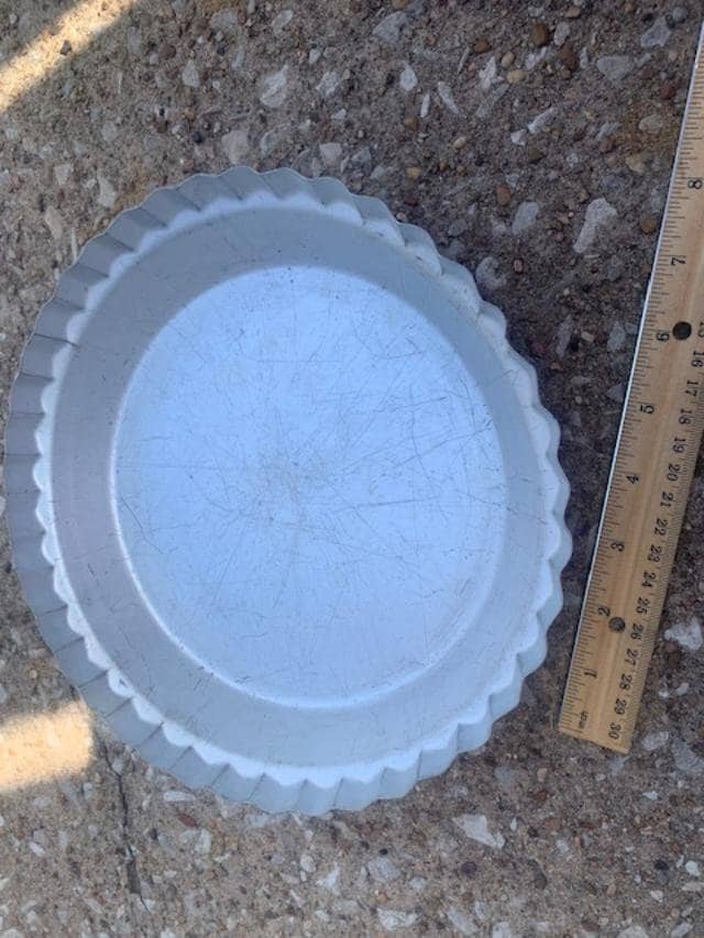 Vintage Wear-ever Fluted Aluminum Pie Pan #2865