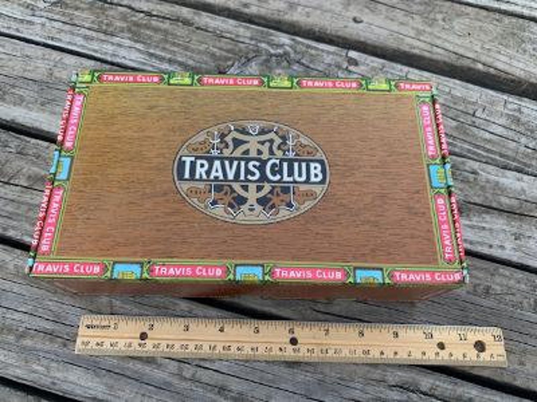Travis Club Senator Cigar Box Vintage Etsy